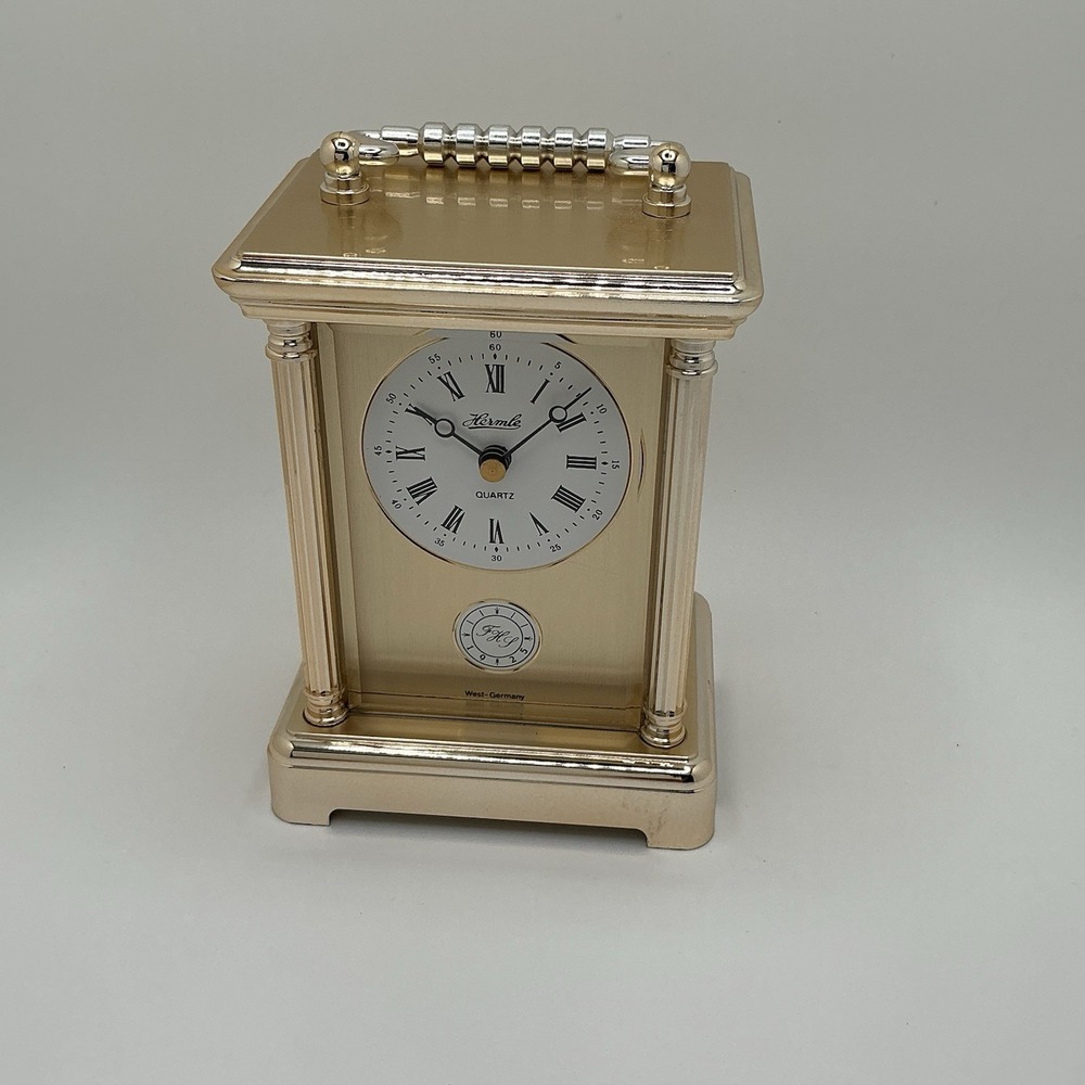 Vintage Style Table Mantel‎ - silver Tone-Classic Decorative Timepiece